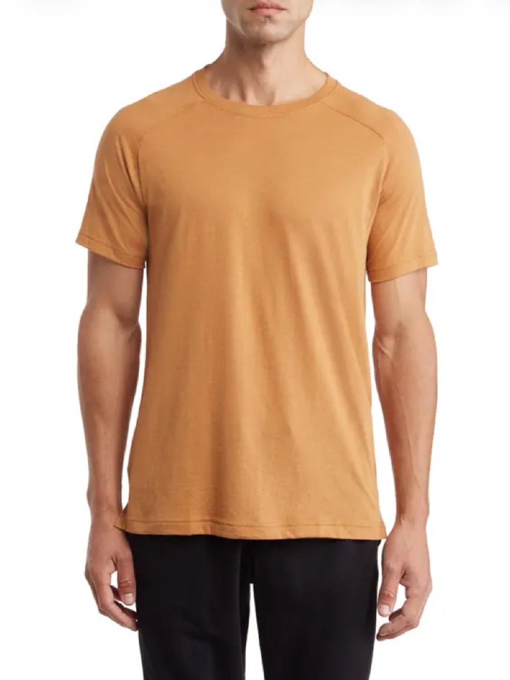 Alo Yoga Men’s Triumph Crew Neck Tee Toffee 2XL NWT Short Sleeve Retail $58
